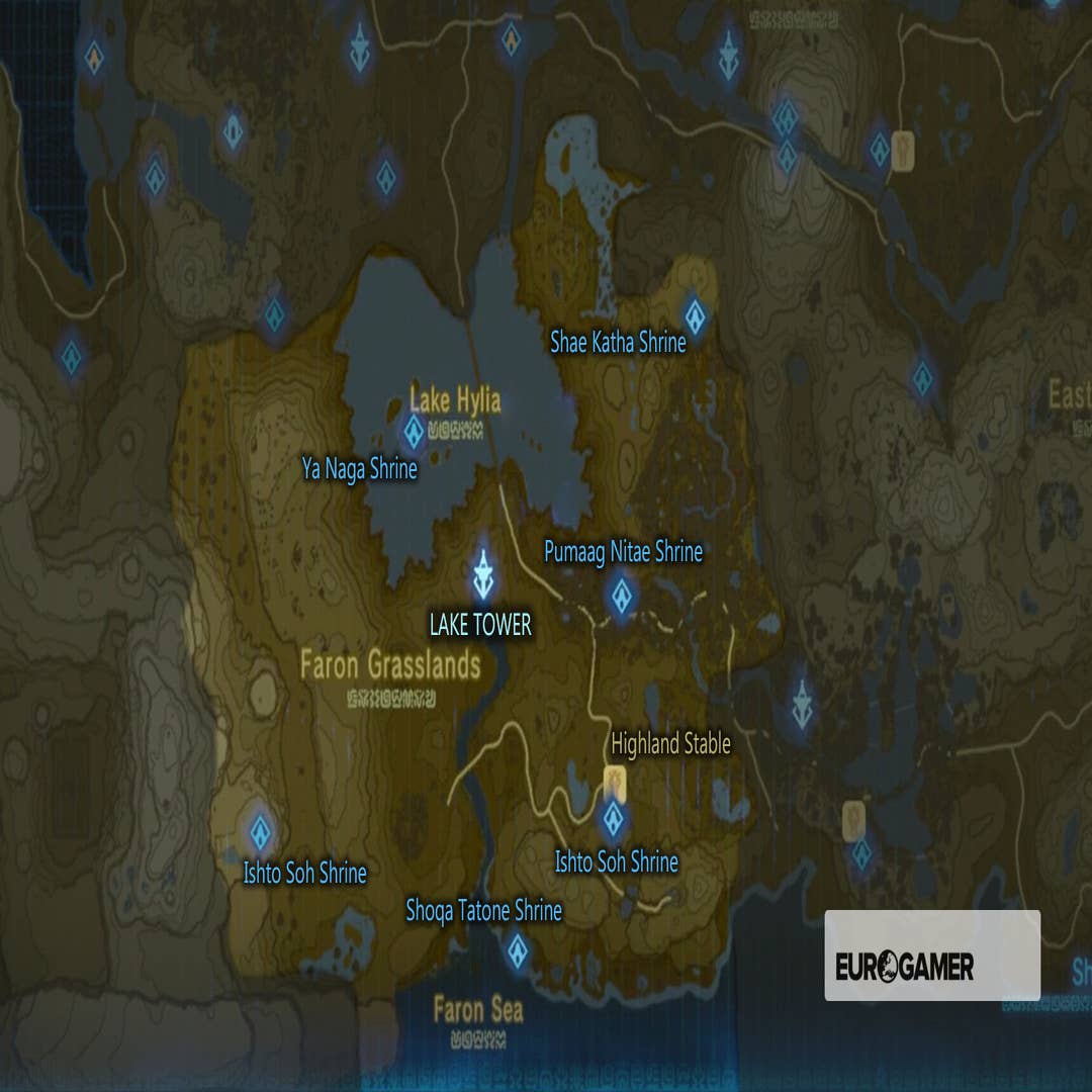 Breath of the Wild All Shrine Locations Map - Breath of the Wild Shrines Map  