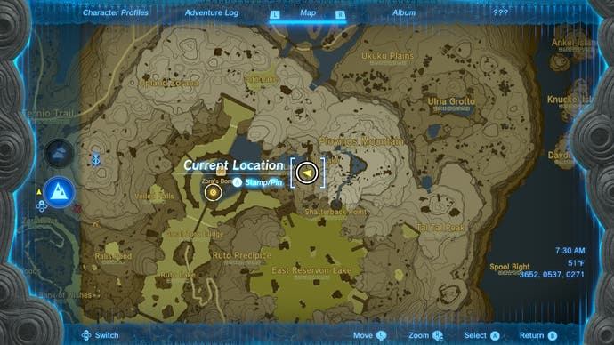 Map showing the location of the Ploymous Mountain Cave.