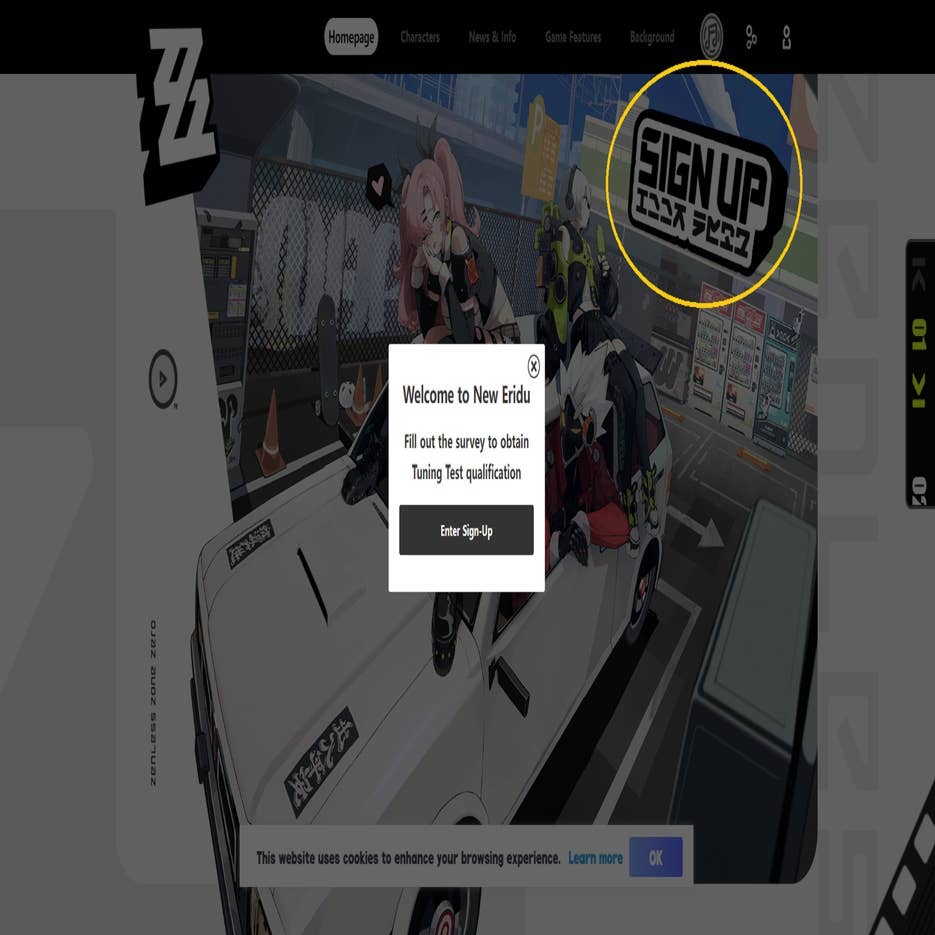 How to sign up for the Zenless Zone Zero beta tuning test