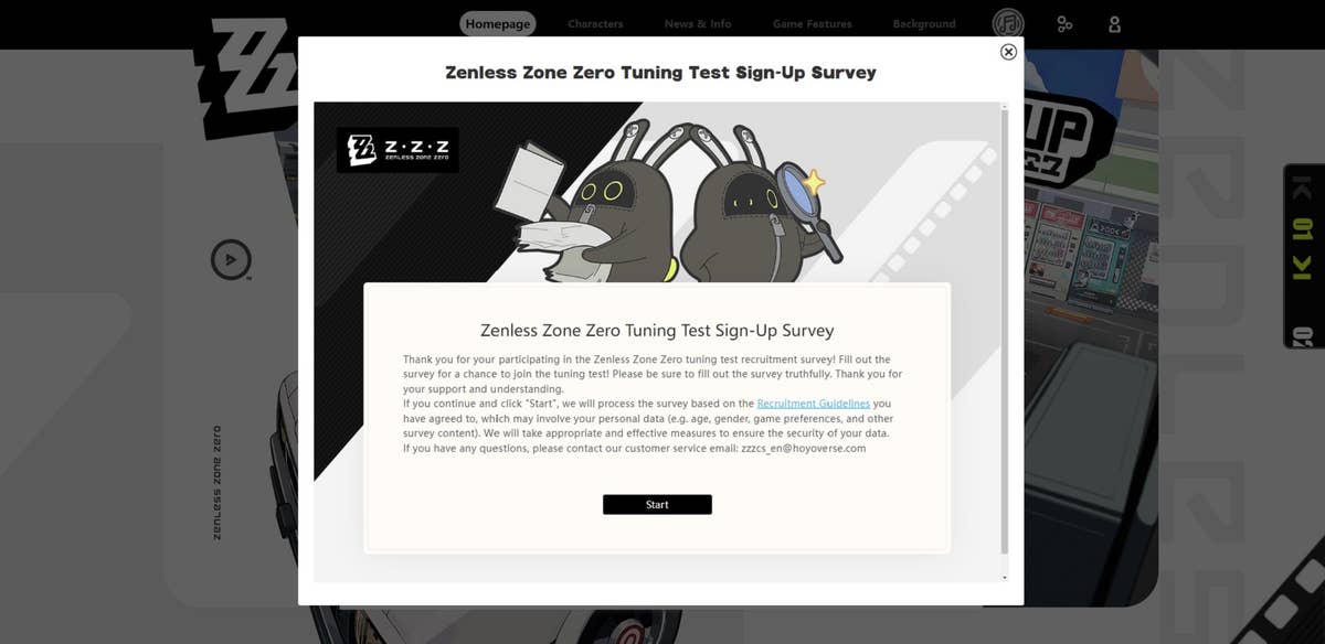 Zenless Zone Zero's Tuning Test Starting Soon