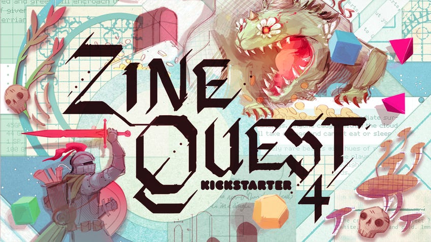 The cover art for Kickstarter's Zine Quest 4 event.