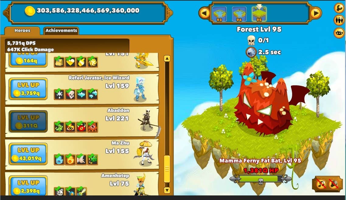 Going up? The mindless pleasures of Clicker Heroes